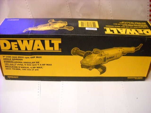 DEWALT DWE4517 7-Inch 8,500 Rpm 4 HP Angle Grinder