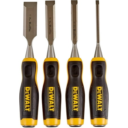DEWALT Wood Chisel Set DWHT16063 - Short Blade, Corrosion Protection - 4 Piece Set