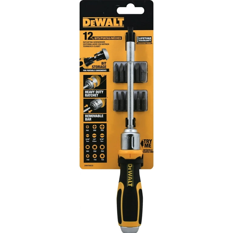 Ratcheting Screwdriver with Removable Bar and 12 Bits Ratcheting Screwdriver with Removable Bar and 12 Bits