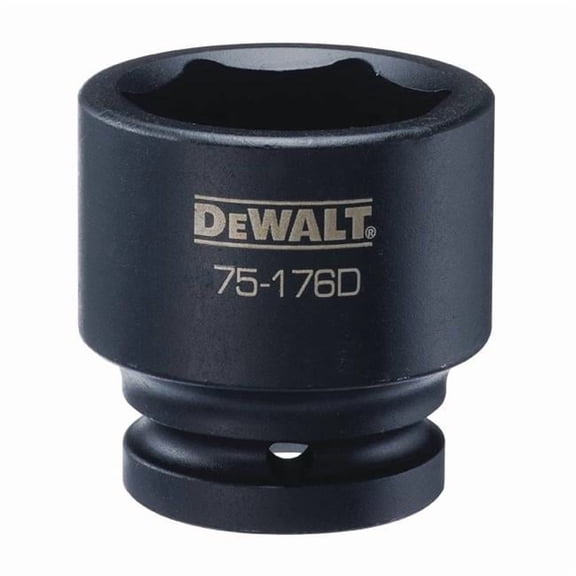 DEWALT DWMT75176OSP Metric Impact Socket, 6-Point, 3/4-In. Drive, 38mm - Quantity 1