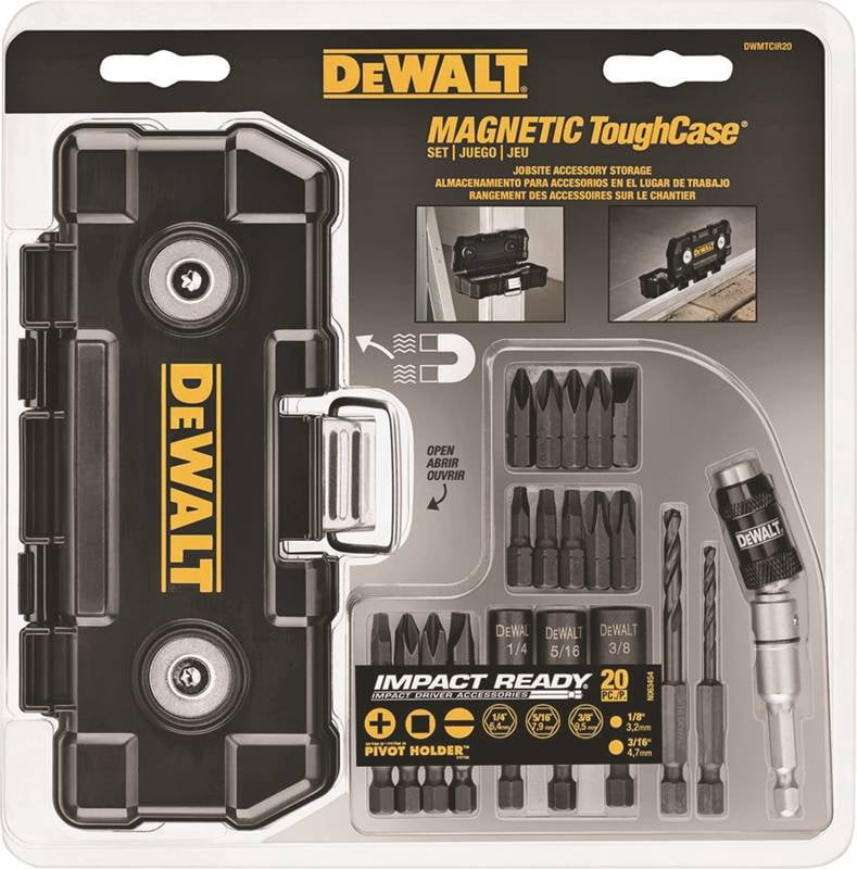 Dewalt DWMTCIR20 20 PC IMPACT READY TOUGHCASE SET