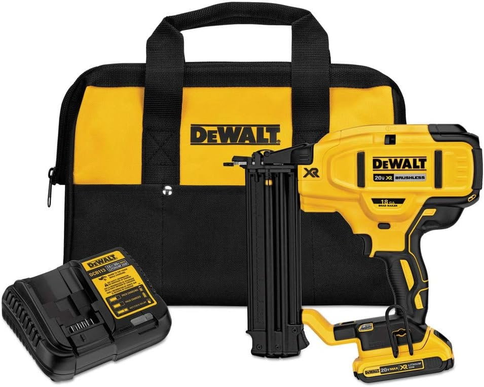 DEWALT Dcn680D1 20 v, Cordless 18 Gauge Brad Nailer Nail Gun