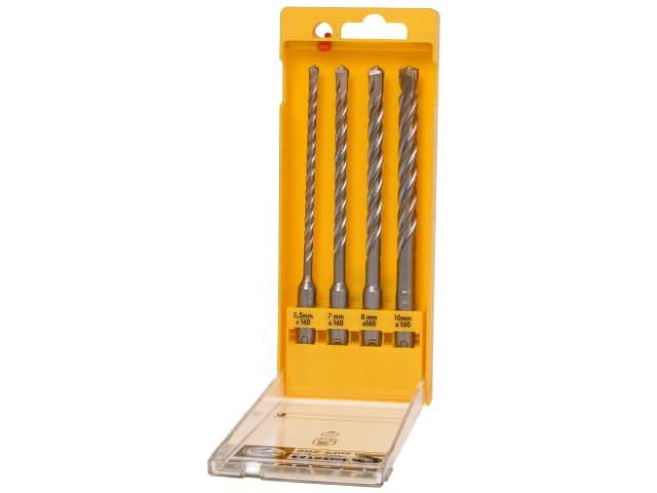 DEWALT - Extreme 2 SDS Plus Drill Bit Set 4, Piece 5.5-10mm