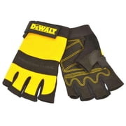 DEWALT - Fingerless Synthetic Padded Leather Palm Gloves - Large