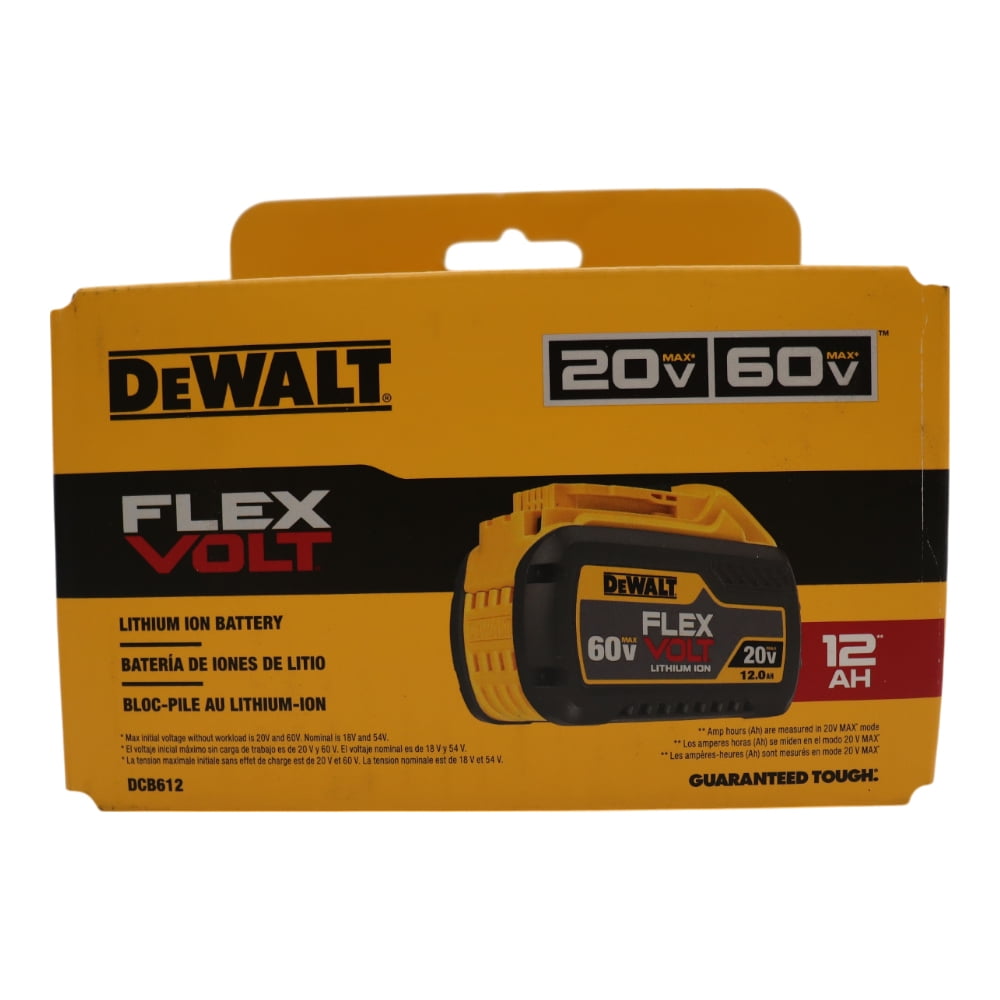 60 Volt Dewalt 60v 12ah DEWALT, 20V/60V MAX FLEXVOLT 12Ah Battery