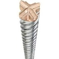 thumbnail image 1 of DEWALT HIGH IMPACT CARBIDE DW5820 4-Cutter Hammer Drill Bit, 1 in Drill Bit, 1 in SDS-Max Shank, 31 in D Cutting, Carbide Cutting Edge, 36 in OAL, 1 of 1