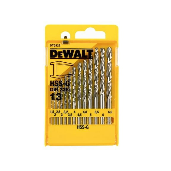 DEWALT - HSS-G Jobber Drill Bit Set, 13 Piece
