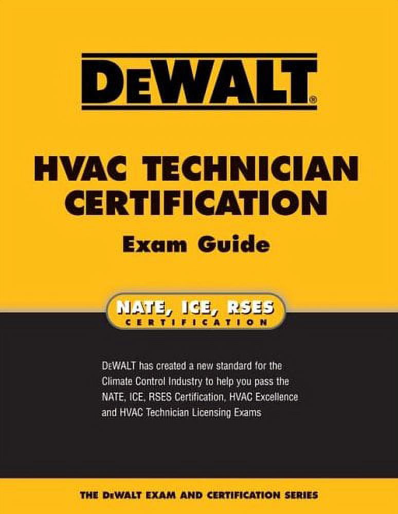 DEWALT HVAC Technician Certification Exam Guide (Enhance Your HVAC Skills!) (Paperback, Used