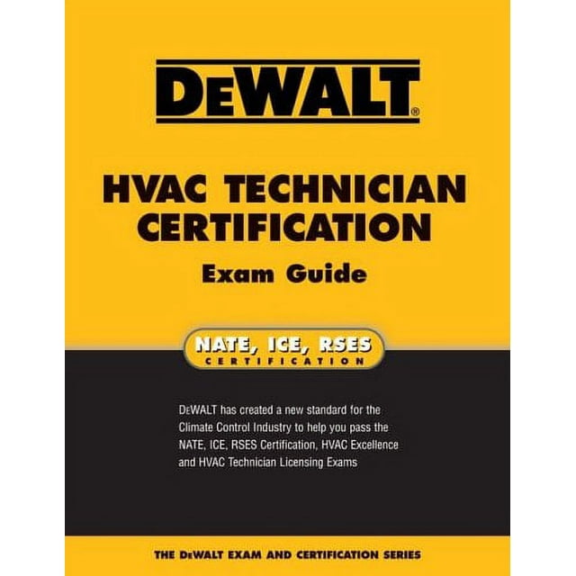 DEWALT HVAC Technician Certification Exam Guide (Enhance Your HVAC Skills!) (Paperback, Used