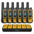 DEWALT HeavyDuty Rechargeable 2Watt FRS Walkie Talkies, 6 Pack