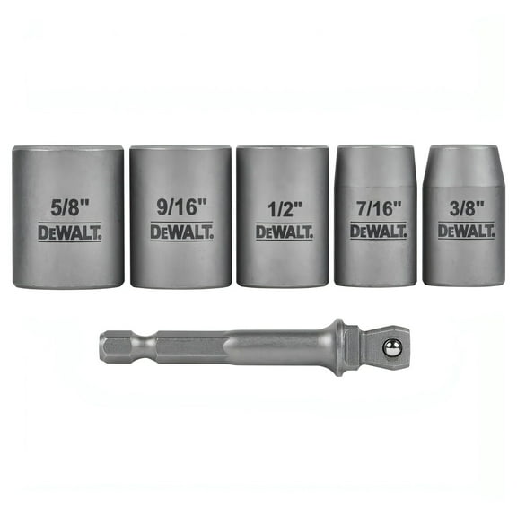 DEWALT Impact 3/8 Carbon Steel Drive Socket Set