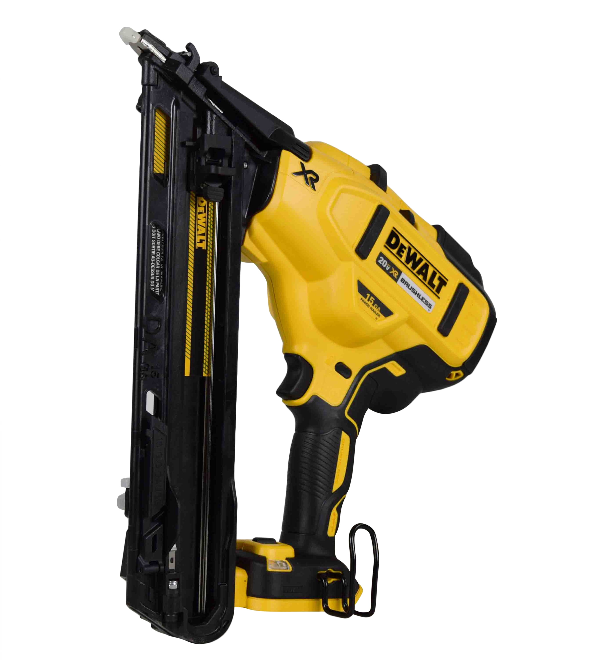 DEWALT Max XR 20V Cordless 15 Gauge Cordless Angled Finish Nailer DCN650B (Bare Tool)
