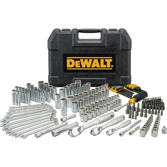DEWALT Mechanics Tool Set, 1/4" & 3/8" & 1/2" Drive, SAE/Metric, 205-piece (DWMT81534)