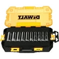 thumbnail image 1 of DEWALT Metric 1/2" Drive Chrome Vanadium Steel Deep Socket Set 10 pc, 1 of 4