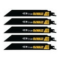 thumbnail image 1 of DEWALT Reciprocating Saw Blades, 8-Inch, 14/18TPI, 5-Pack DWA4188, 1 of 4
