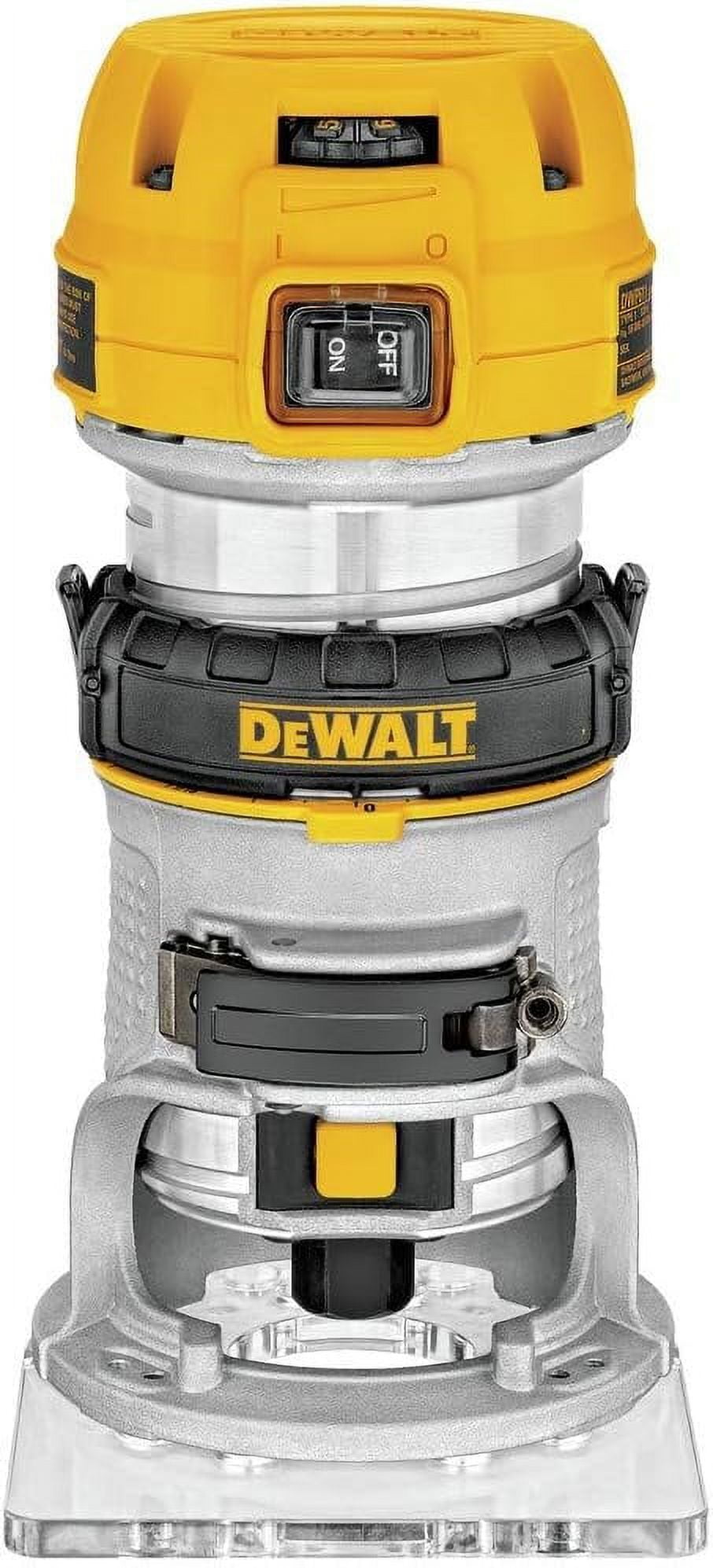 DEWALT Router Fixed Base 1 1 4 HP 11 Amp Variable Speed Trigger Corded DWP611 Walmart