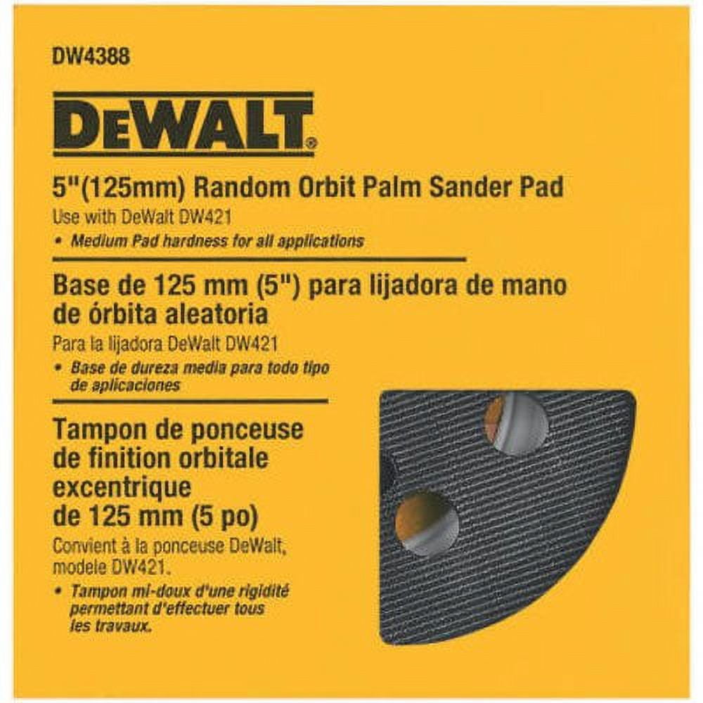 DEWALT Sander Pad, 5-Inch Orbital, Fits the DW421K and DW423K (DW4388)