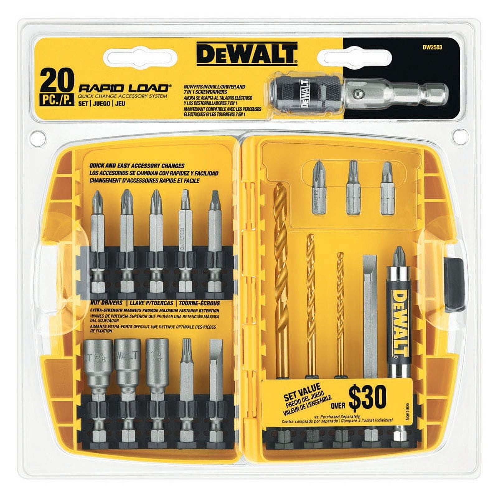 70 pc 1/4 Multi-Bit & Nut Driver Set