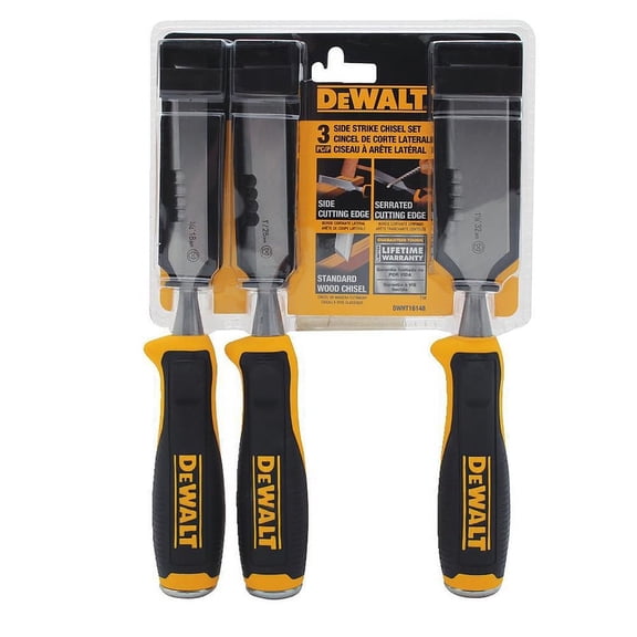 DEWALT Side Strike Wood Chisel Set 3 pc.