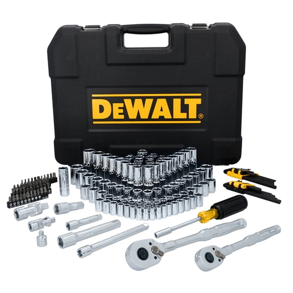 DEWALT TOUGHSERIES 3 Drive Mechanics Tool Set with 182 Pieces plus Case, DWMT45404