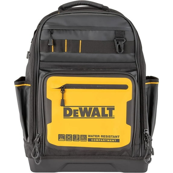 DEWALT Tool Backpack DWST560102 - Water-Resistant, 43 Pockets - One Size, Yellow