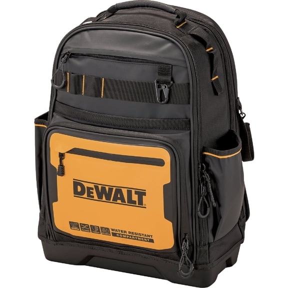 DEWALT Tool Backpack DWST560102 - Water-Resistant, 43 Pockets - One Size, Yellow