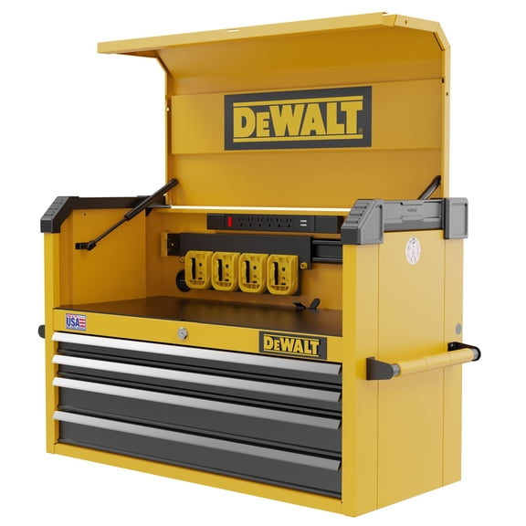 DeWalt 37 In. 4-Drawer Tool Chest Black/Yellow