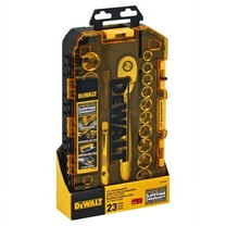 DEWALT Tough Box Tool Kit, 1/2" Drive Socket Set