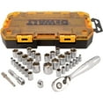 thumbnail image 1 of DEWALT Tough Box Tool Kit, 1/4" & 3/8" Drive Socket Set, 1 of 3