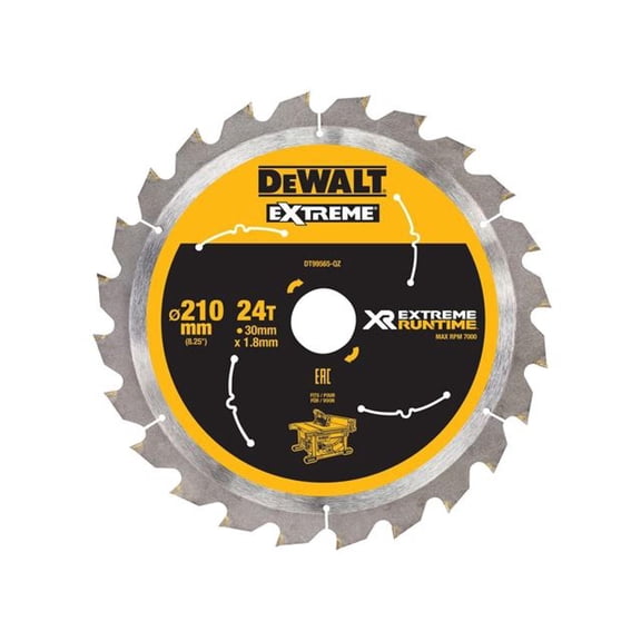 DEWALT - XR FlexVolt Table Saw Blade 210 x 30mm x 24T