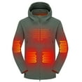 thumbnail image 1 of DEWBU Heated Jacket Polar Fleece for Men, Heated Hoodie with 12V Battery Pack, Electric Heating Coat for Winter Outdoor, 1 of 8