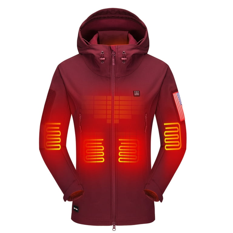 DEWBU Heated Jacket with 12V Battery Pack Winter hotsell Outdoor Soft Shell Electric