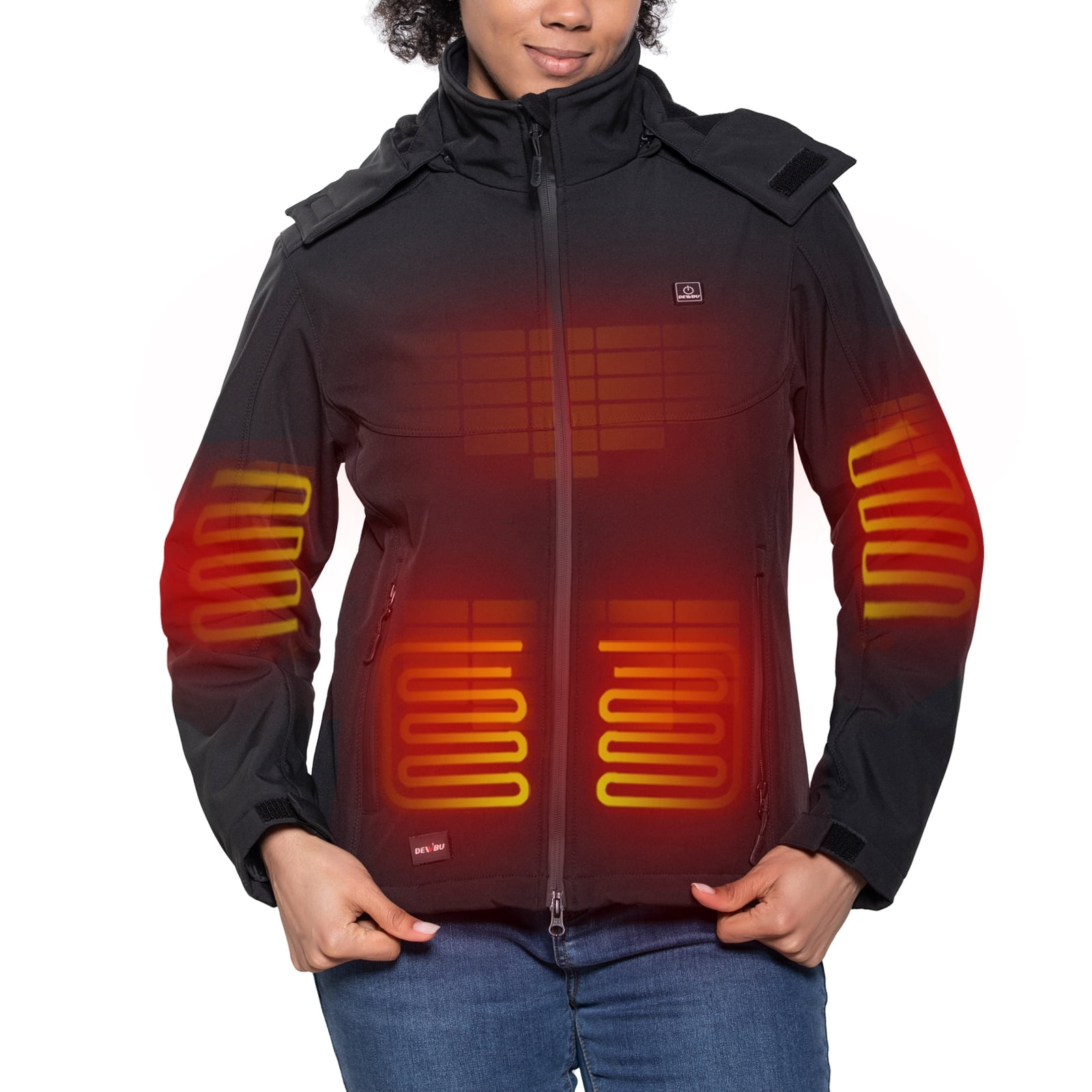 Women's Heated Jacket With Battery Pack 7.4V, With Hand Warmer Pocket - View #8