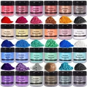 DEWEL 24-Pack Mica Powder Pigment Gouache Paint, Beige
