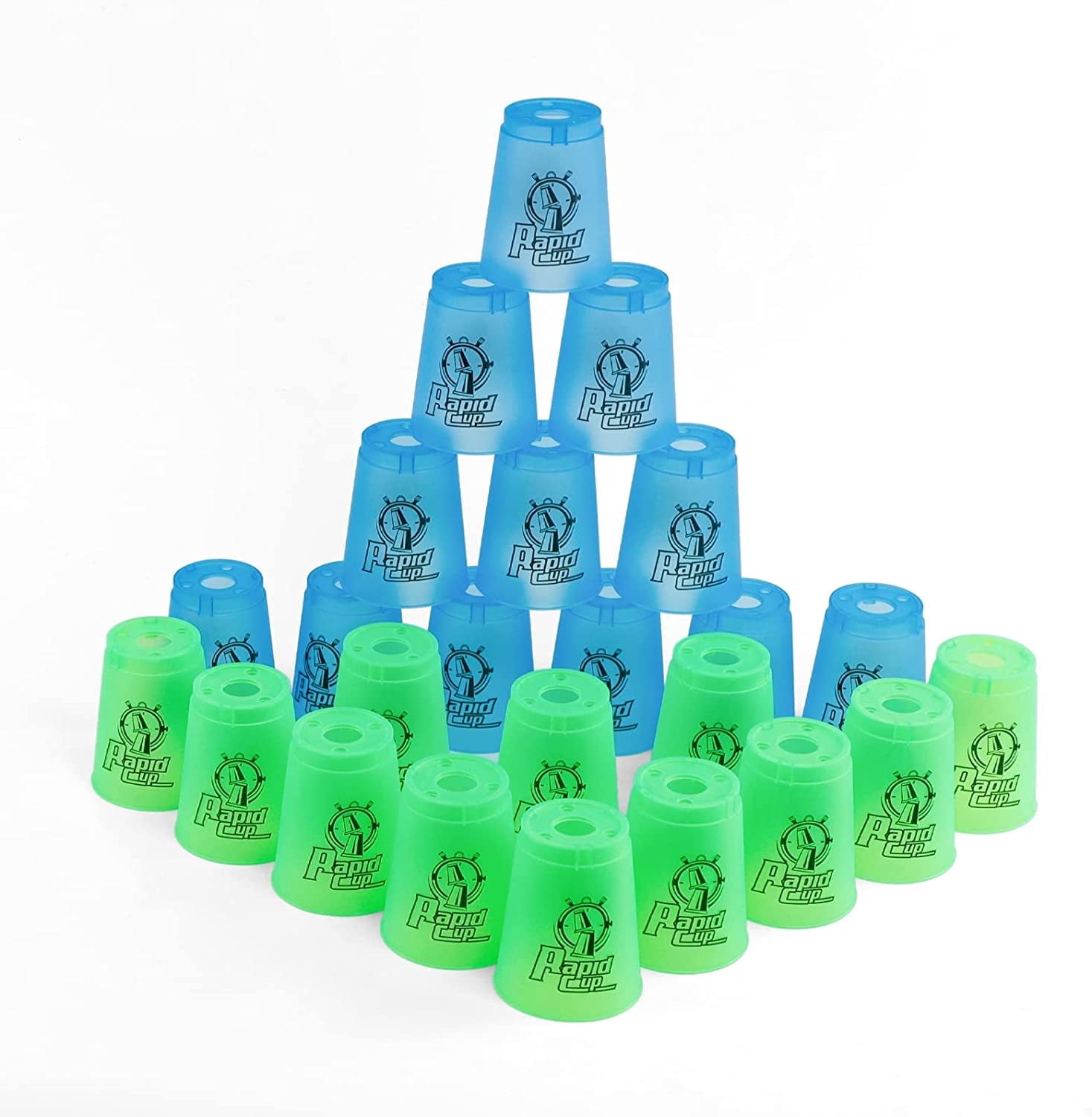 Quick Stack SEISSO 24pcs Stacking Cup Quick Stack Cups with 15 Stack Ways, Cup ...