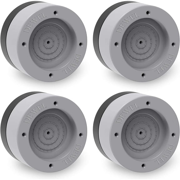 DEWEL Anti-Vibration Pads, Foot Pads, Stabilizer  for Washing Machine,4 Pack,Grey,Deal on Sale Clearance