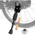 thumbnail image 1 of DEWEL 1-Leg Rear-Mount Kickstand for 12" BMX Bikes, Black, 1 of 9