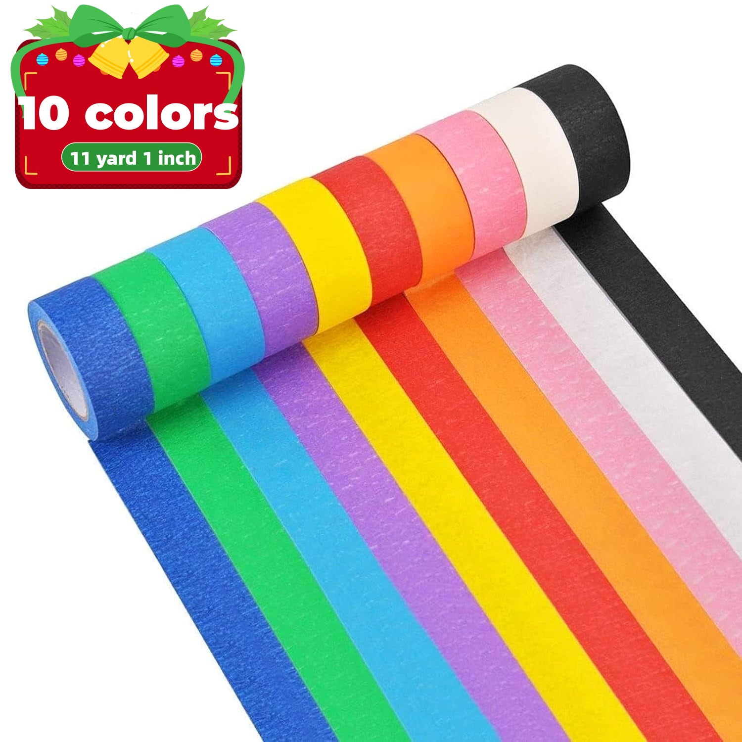 Colored Masking Tape 10 Rolls Craft Tape Color Painters Tape