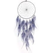 DEWEL Dream Catcher with Purple Feathers, Handmade Feather Dreamcatchers Wall Hanging for Girls Kids Bedroom Home Decor Wedding Ornament Craft Gift