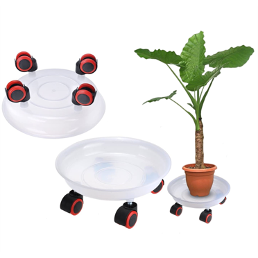 Plant Caddy With Wheels Adjustable, Heavy Rolling Plant Stands