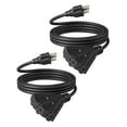 DEWENWILS 10 FT Outdoor Extension Cord for Christmas Holiday Landscape Lighting,Power Cable with