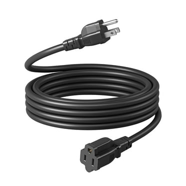 DEWENWILS Extension Cord 15 FT, 3 Prong Extension Cable for Indoor Outdoor, 16/3 SJTW, Black