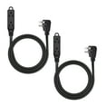 DEWENWILS 2Pack 3 Prong Extension Cord with Flat Plug, 3ft 16/3 AWG