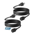 thumbnail image 1 of DEWENWILS 6 FT Extension Cord for Indoor Outside 3 Prong 16 AWG SJTW 13A 1625W 2-Pack UL Listed, 1 of 8