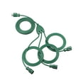 thumbnail image 1 of DEWENWILS 43FT (25'+6'+6'+6') Outdoor Extension Cord for Outside Landscape Lighting Halloween Christmas Lights, Green Extension Cord with 3 Outlets 16 AWG SJTW, 1 of 5