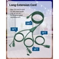 thumbnail image 1 of DEWENWILS 52 FT (34+6+6+6) Outdoor Extension Cord for Outside, 3 Outlets with Safety Cover Extension Cord for Halloween Christmas Lights Decoration, 16 AWG SJTW, 1 of 5