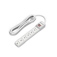 thumbnail image 1 of DEWENWILS 6-Outlet Power Strip Surge Protector, 15ft. Extra Long Extension Cord, 500 Joules, Flat Plug, White, 1 of 8