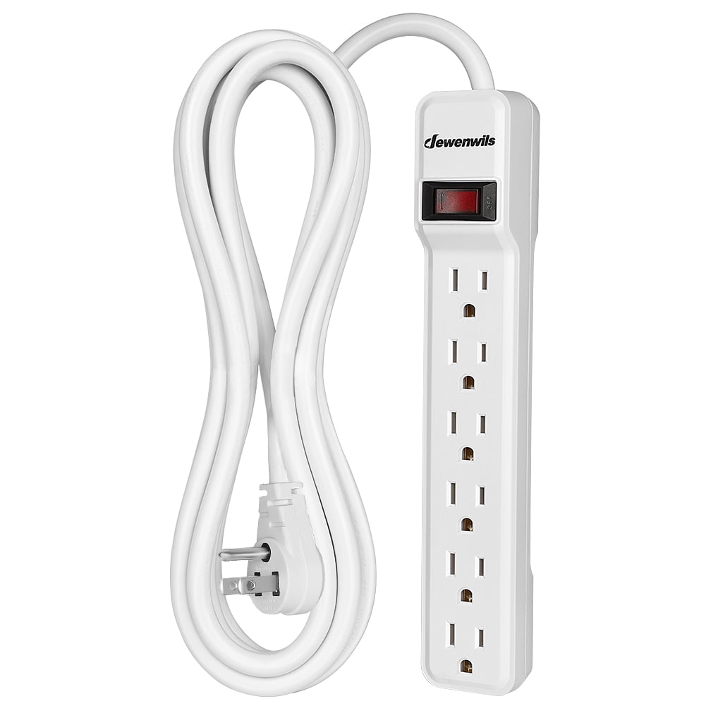 DEWENWILS 6-Outlet Surge Protector Power Strip with 10ft Long
