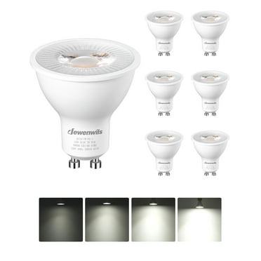 DEWENWILS Daylight GU10 LED Light Bulbs 50 Watt Equivalent, LED Bulbs 500 Lumen 7 Watt 5000K, 6-Pack