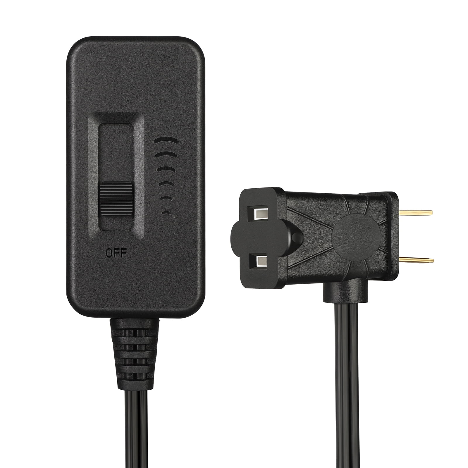 DEWENWILS Dimmer Plugin Switch for Dimmable LED/CFL Lights Lamps, 6.6FT Extension Cord, Black